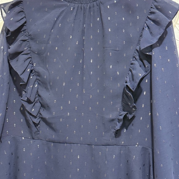 Express Navy Midi Dress - Picture 4 of 5